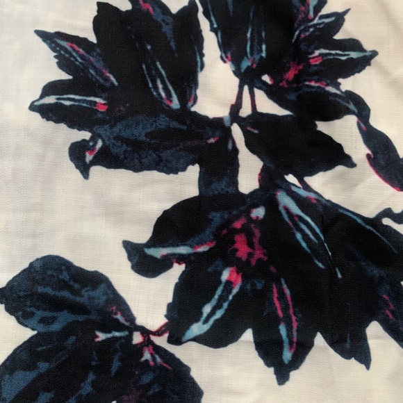 Shein White Long Sleeved Leaves Print Dress - Picture 4 of 9